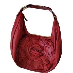 ASO Gossip Girl Valentino Garavani Red Petale designer hobo handbag
